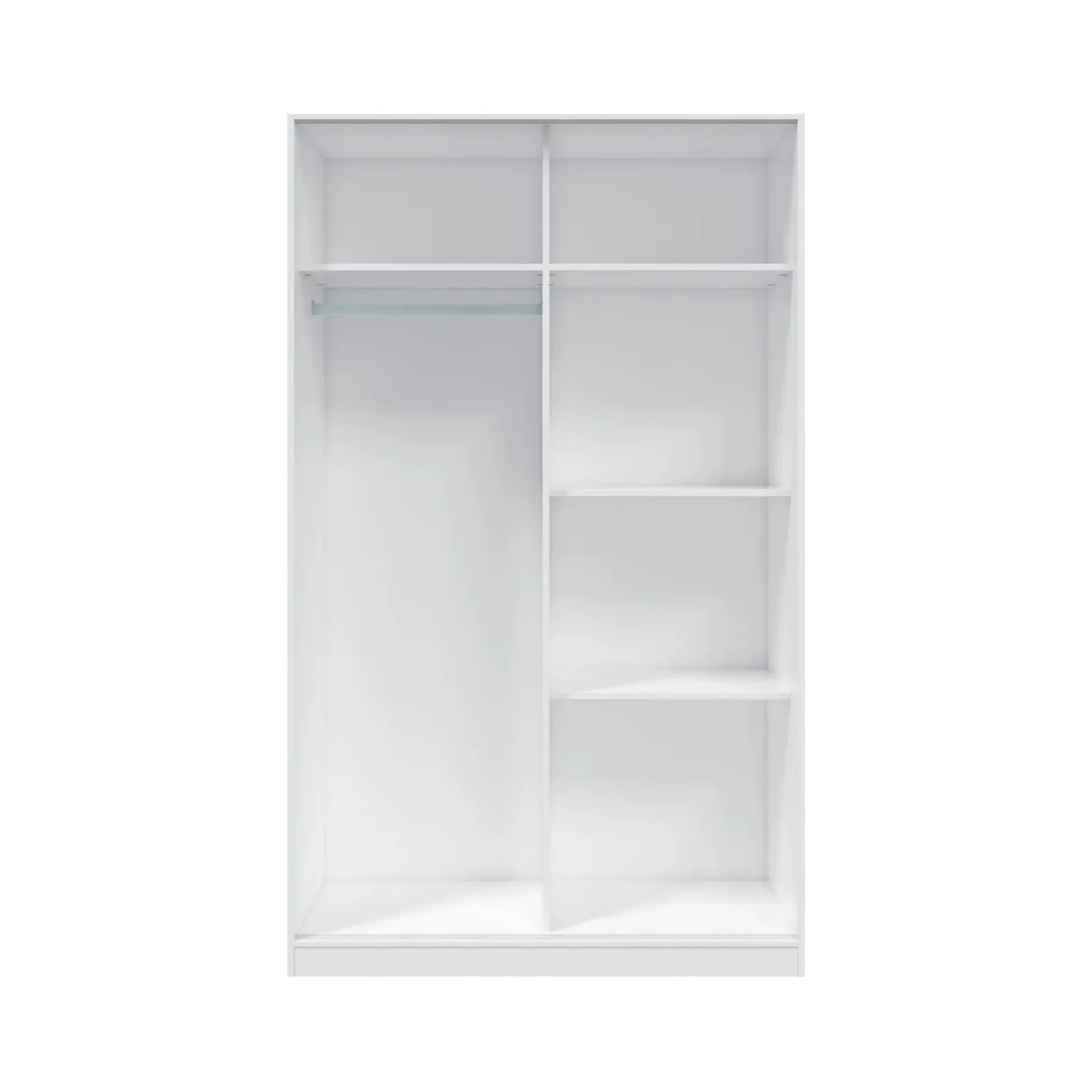Armoire avec 2 portes coulissantes - Coloris blanc - AR81001