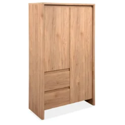 Armoire bois 2 portes et 2 tiroirs