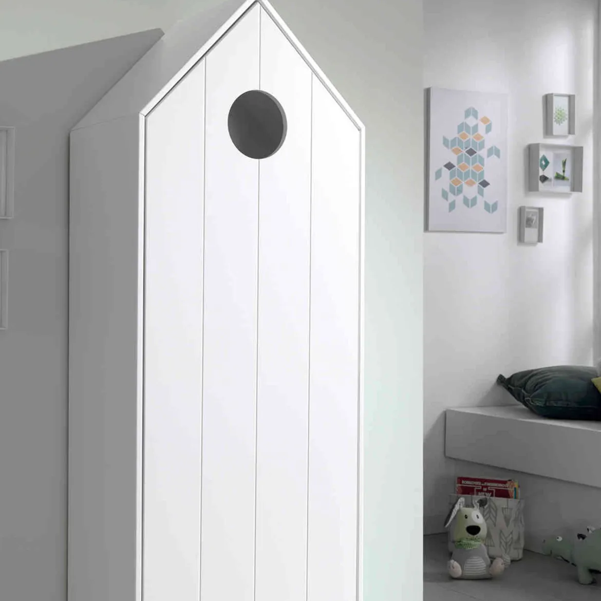 Armoire cabane enfant en bois - AR2027-1