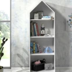Armoire cabane enfant en bois blanc - AR2027-2