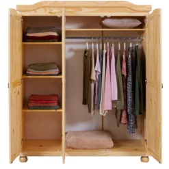 Armoire en bois massif 3 portes