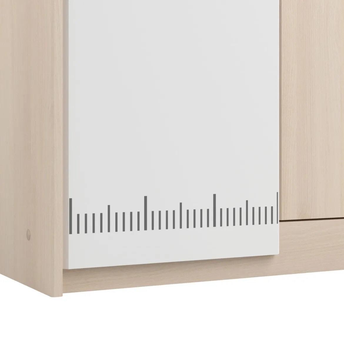 Armoire enfant 2 portes bicolore PIA