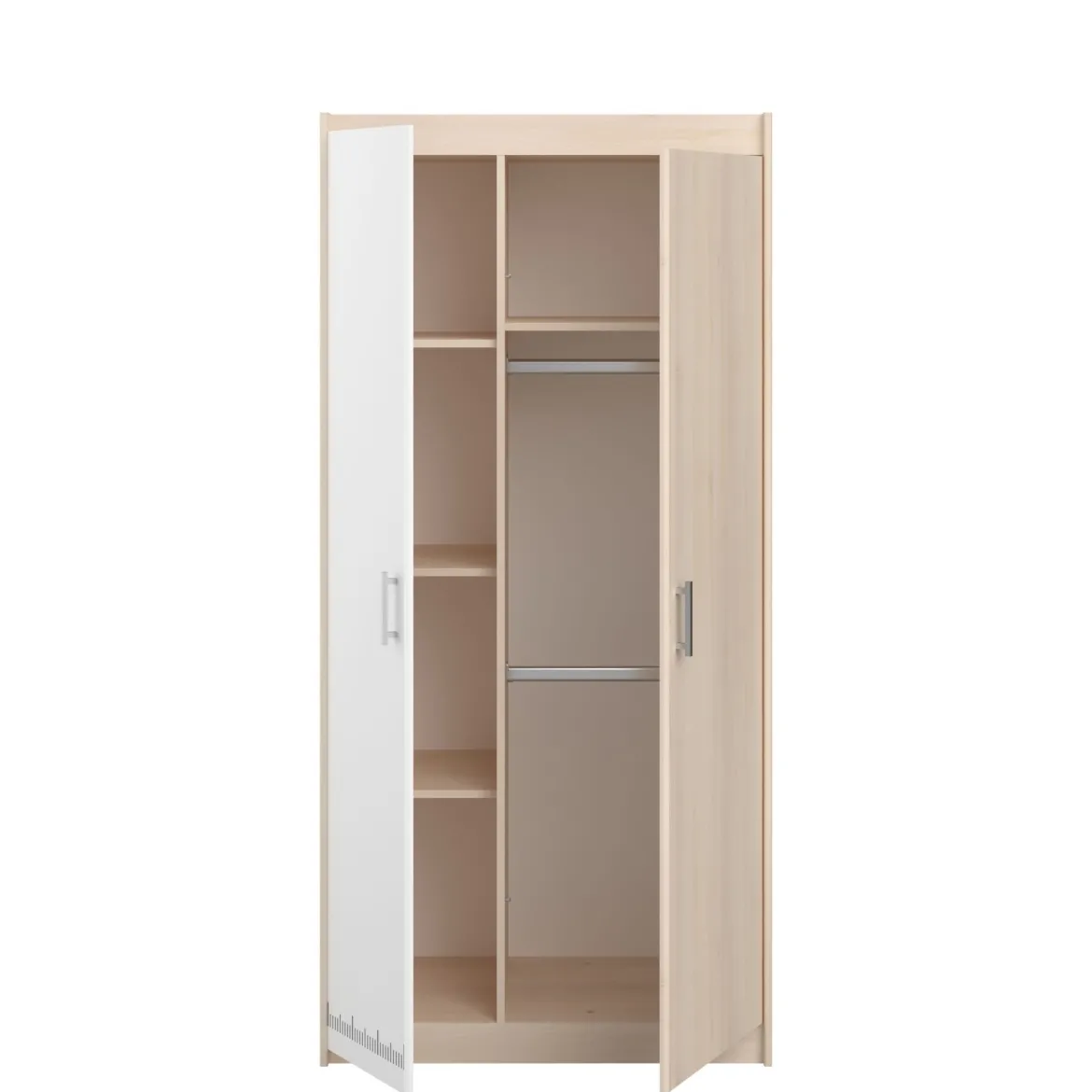 Armoire enfant 2 portes bicolore PIA