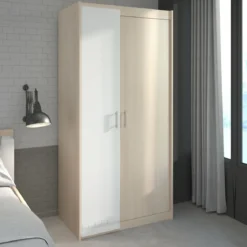 Armoire enfant 2 portes bicolore PIA
