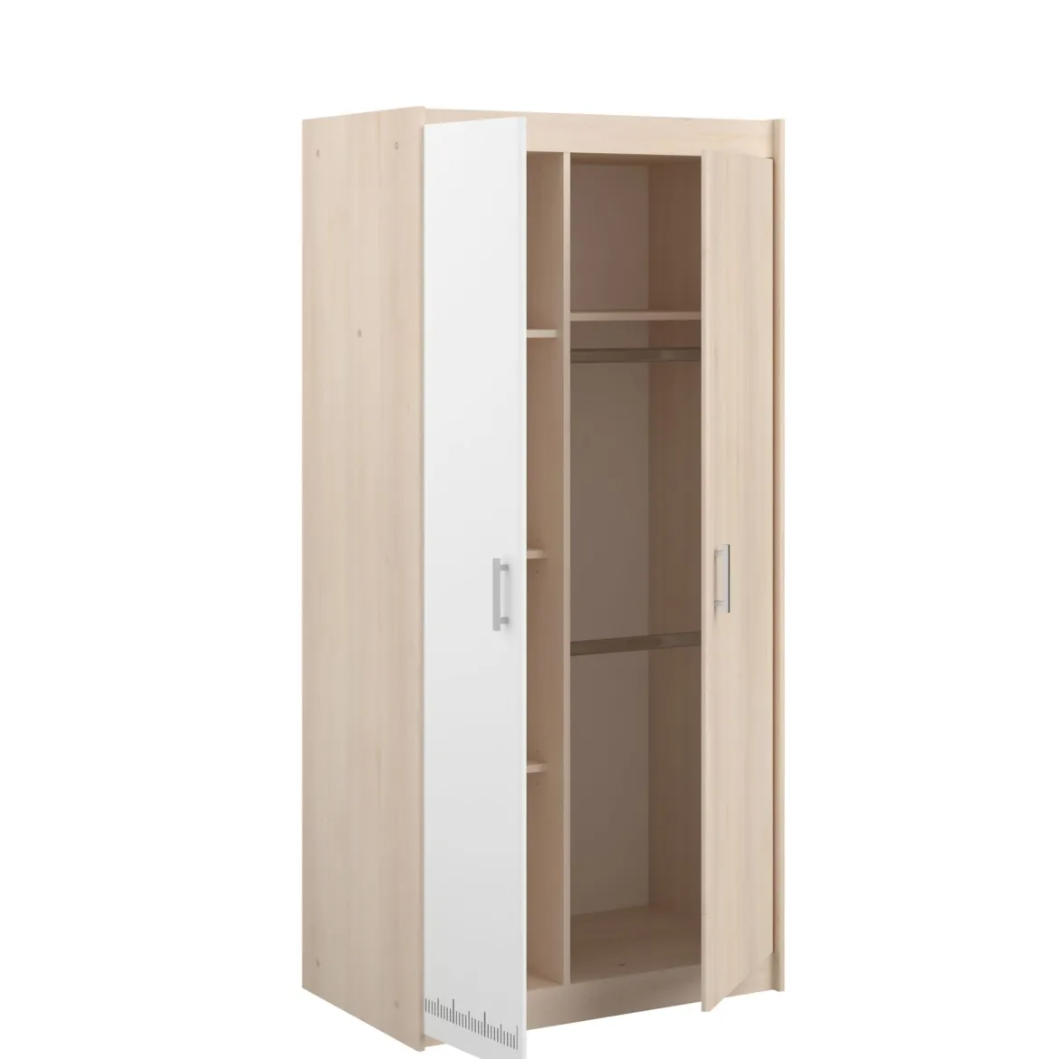 Armoire enfant 2 portes bicolore PIA