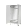 Armoire enfant 2 portes en bois blanc - AR2035