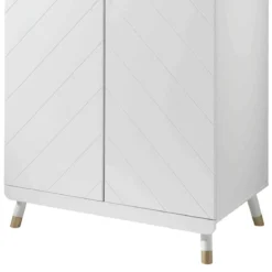 Armoire enfant 2 portes en bois blanc - AR2035