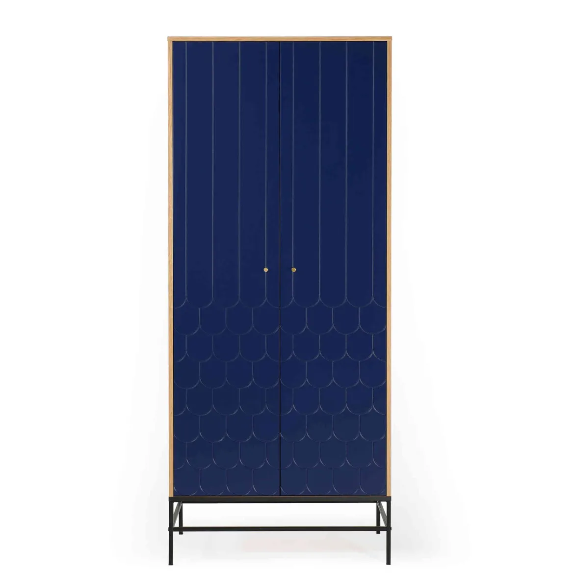 Armoire 2 portes en bois avec pieds en acier - BI0049