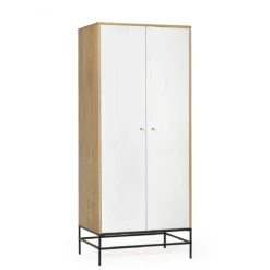 Armoire 2 portes en bois avec pieds en acier - BI0049