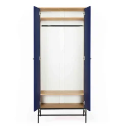 Armoire 2 portes en bois avec pieds en acier - BI0049