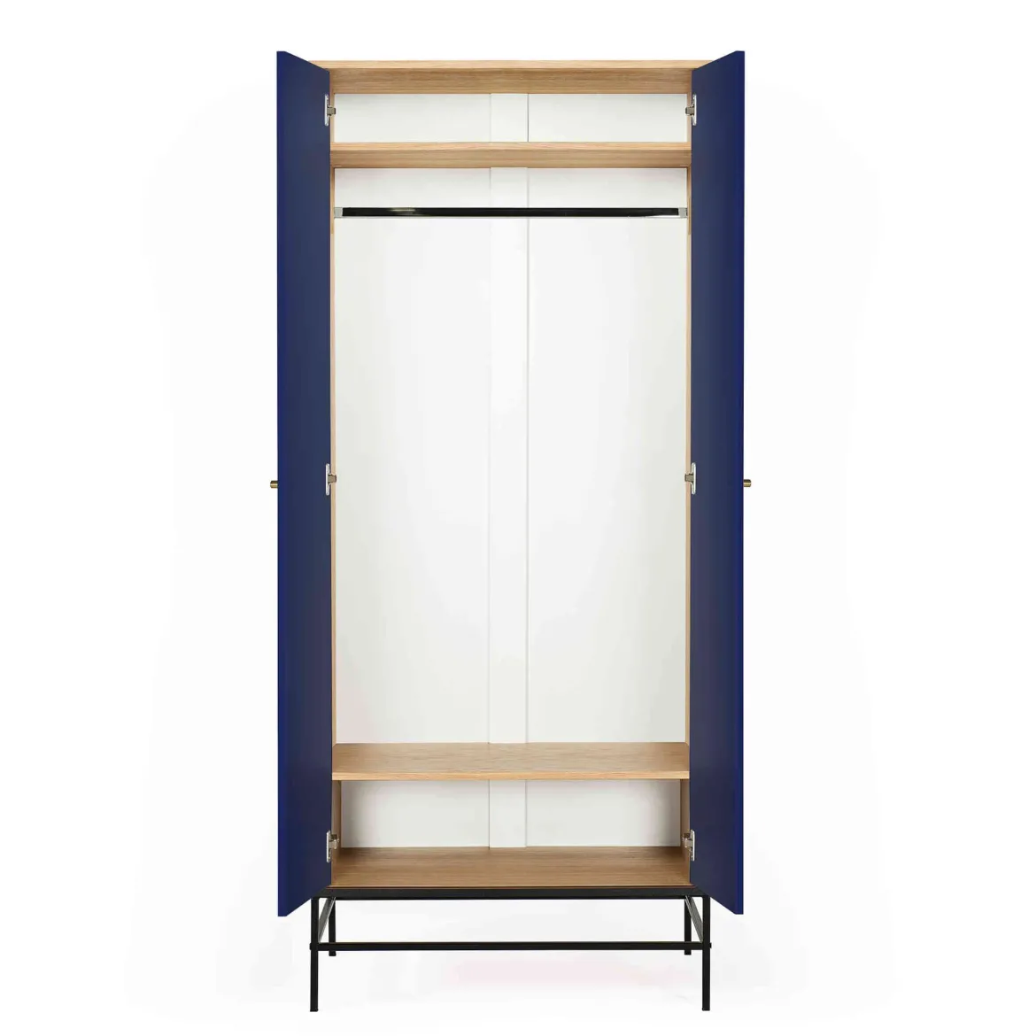 Armoire 2 portes en bois avec pieds en acier - BI0049