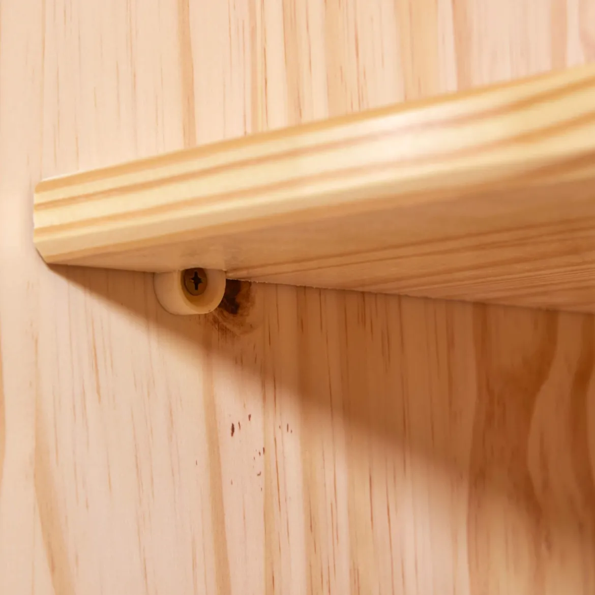 Armoire 2 portes en bois massif chêne clair - AR12042