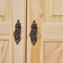 Armoire 2 portes en bois massif chêne clair - AR12042