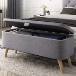 Banc de lit avec coffre de rangement - BA17024