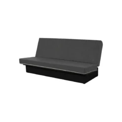 Banquette clic-clac unie avec housse + 2 coussins - CC10003