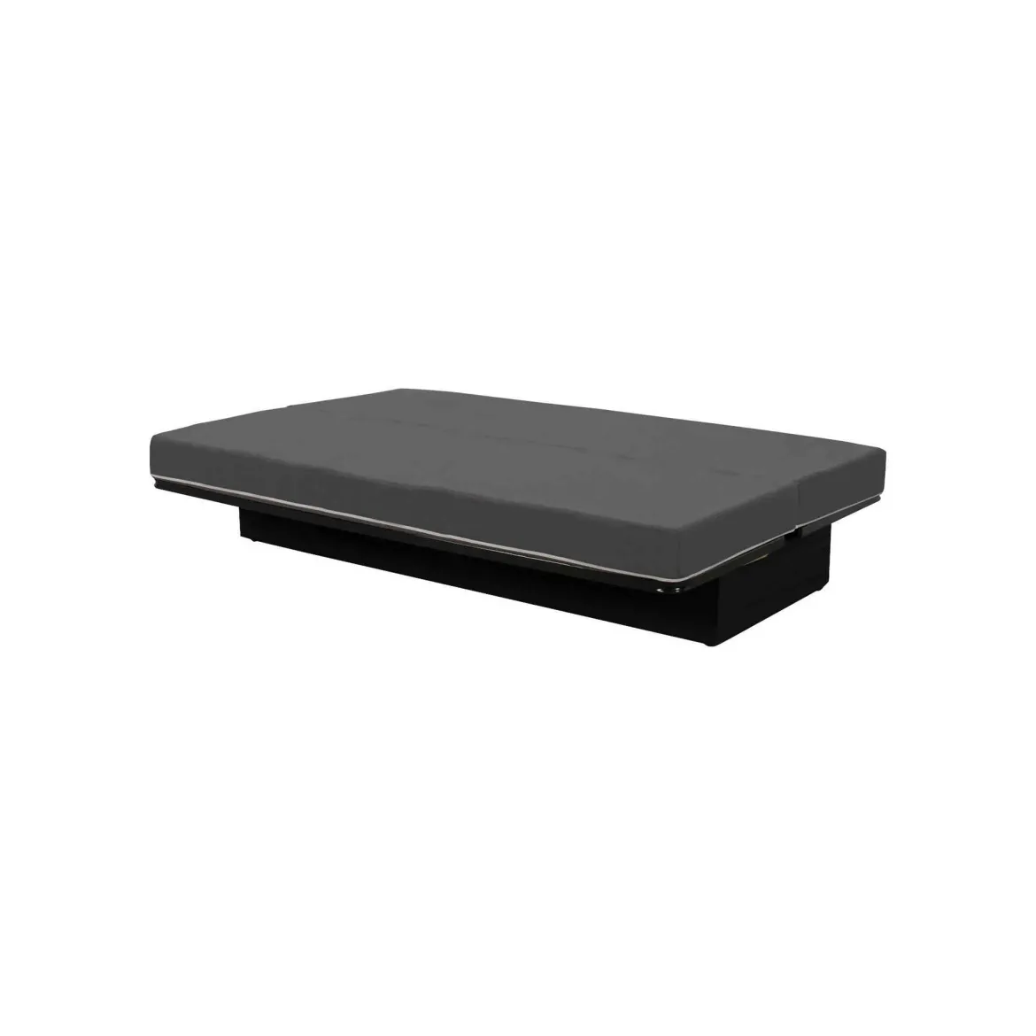 Banquette clic-clac unie avec housse + 2 coussins - CC10003