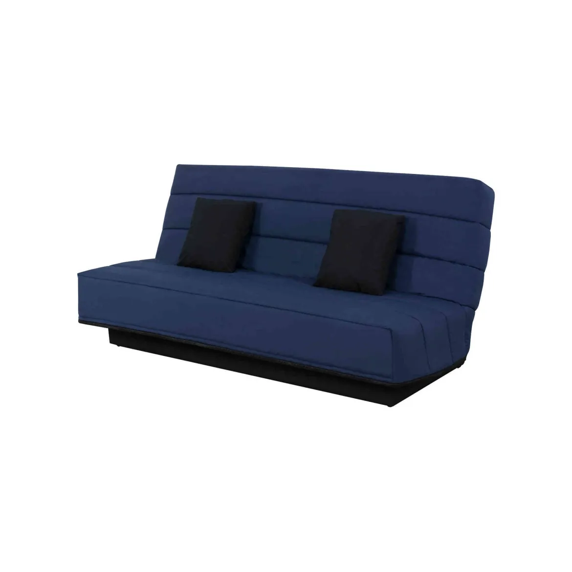 Banquette clic-clac unie avec housse + 2 coussins - CC10003