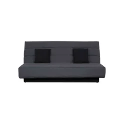 Banquette clic-clac unie avec housse + 2 coussins - CC10003