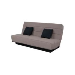 Banquette clic-clac unie avec housse + 2 coussins - CC10003