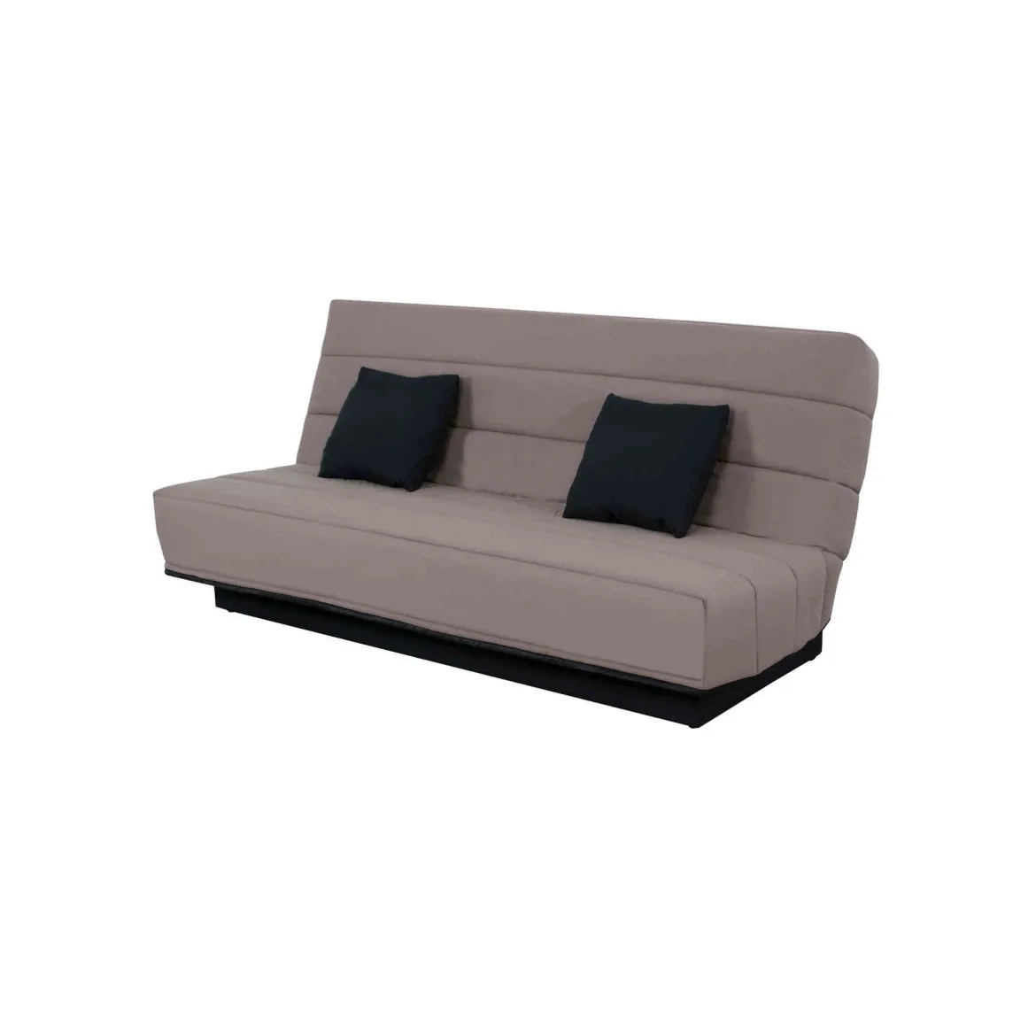 Banquette clic-clac unie avec housse + 2 coussins - CC10003