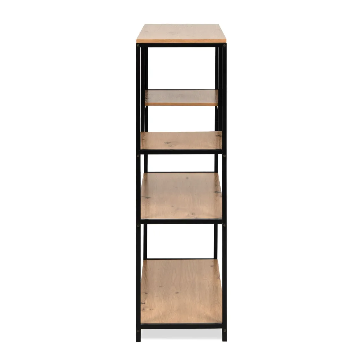 Bibliothèque bois et métal 100 cm Télio