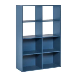 Bibliothèque 8 cases de rangement en bois - BI17036