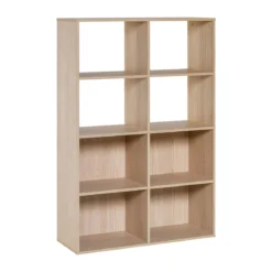 Bibliothèque 8 cases de rangement en bois - BI17036