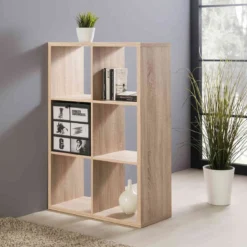 Bibliothèque 6 cases en bois - BI7077