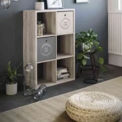 Bibliothèque 6 cases en bois - BI7077