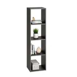 Bibliothèque 4 cases en bois - BI13010