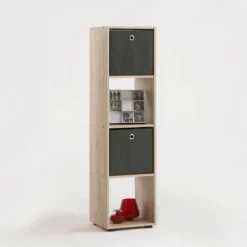 Bibliothèque 4 cases en bois - BI13010