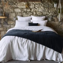 Bout de lit velours de coton 90x200 cm
