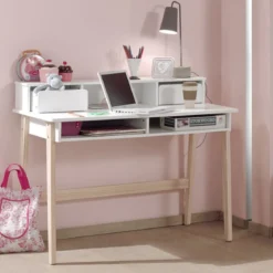 Bureau blanc laqué - Terre de Nuit