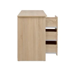 Bureau bois avec tiroirs et étagère