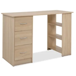 Bureau bois avec tiroirs et étagère