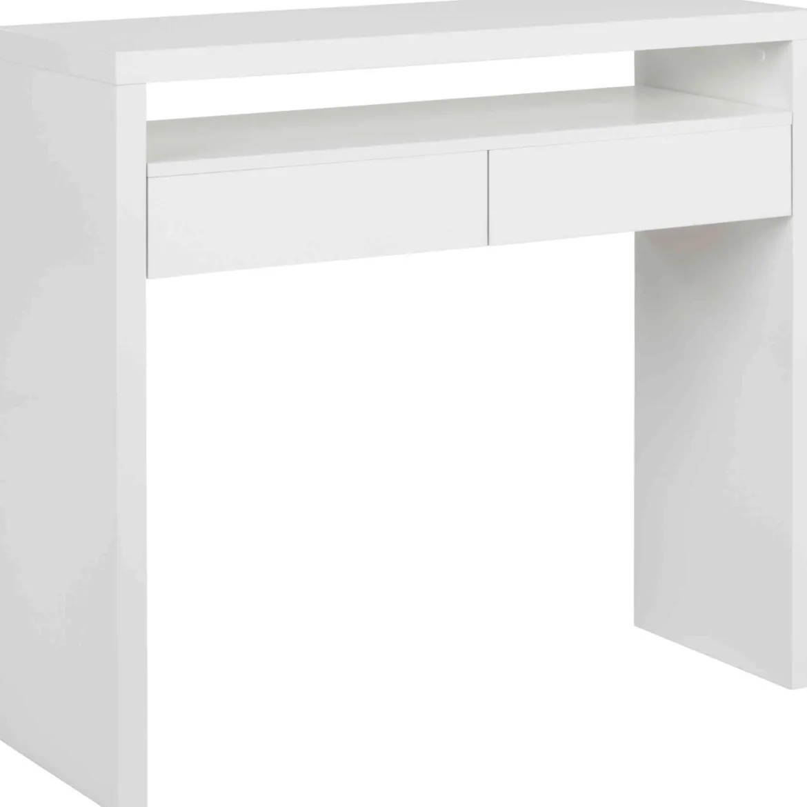 Bureau coulissant avec tiroirs en bois - BU0055