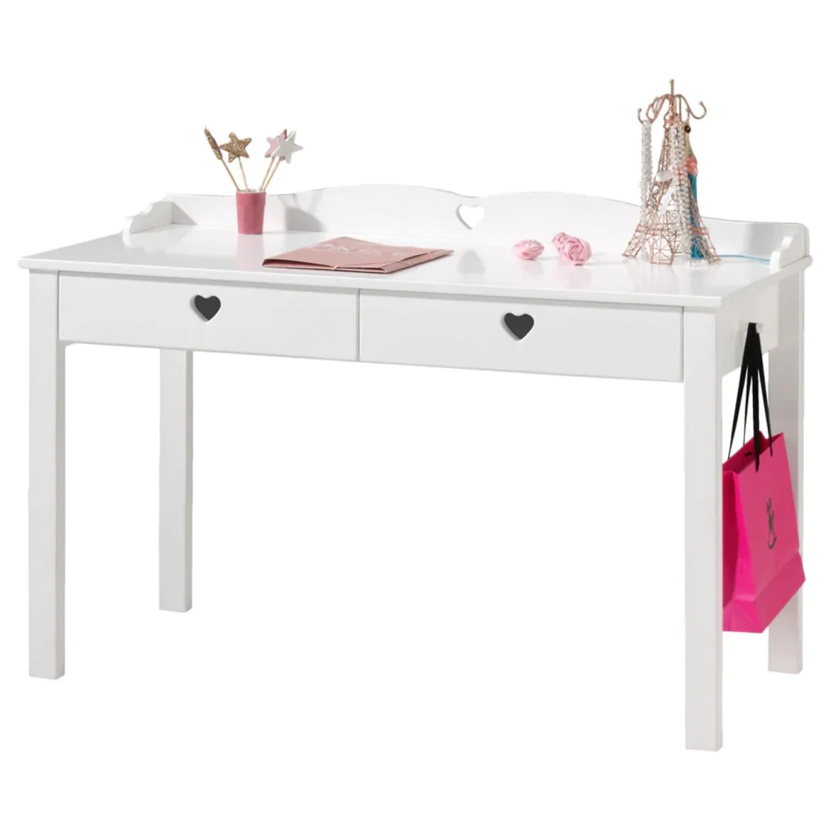 Bureau en bois blanc BU2001