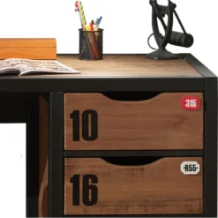 Bureau en bois massif foncé - BU2000