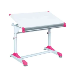 Bureau enfant à plan inclinable en bois blanc - BU12061