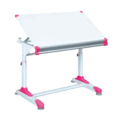 Bureau enfant à plan inclinable en bois blanc - BU12061