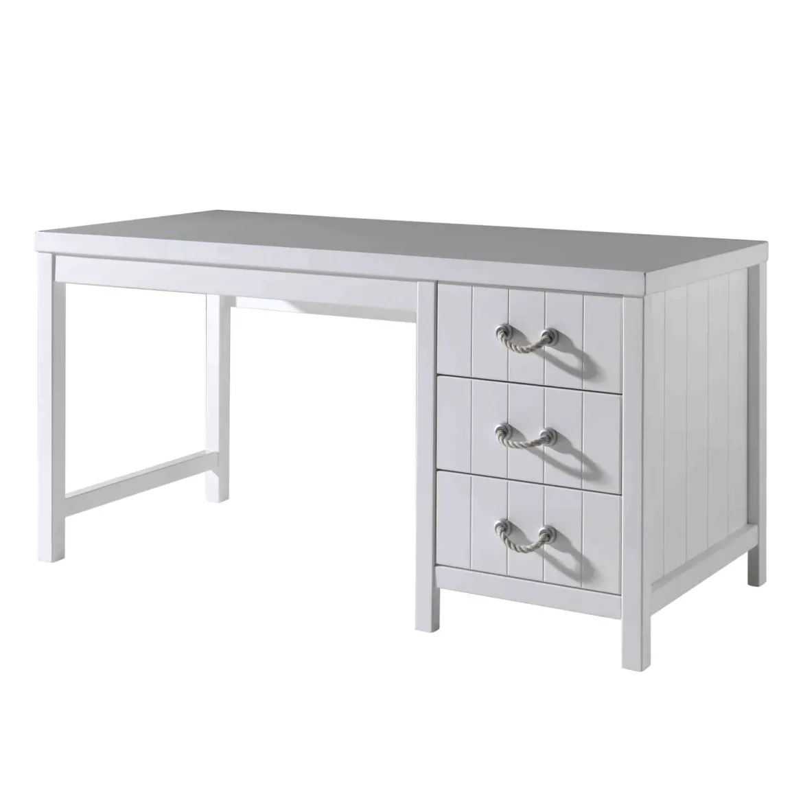Bureau enfant 3 tiroirs en bois blanc - BU2033