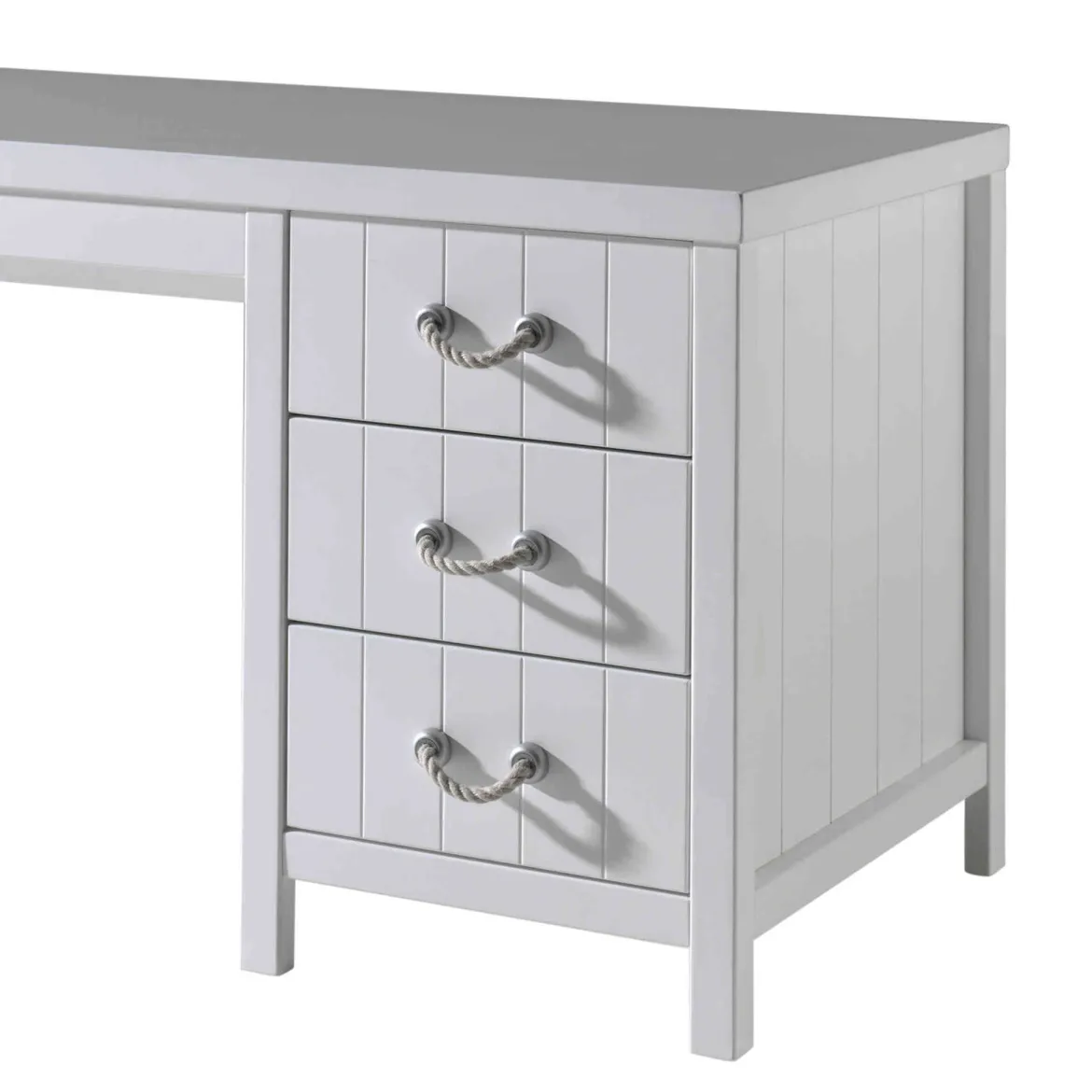 Bureau enfant 3 tiroirs en bois blanc - BU2033