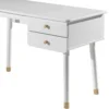 Bureau enfant 2 tiroirs en bois blanc - BU2035