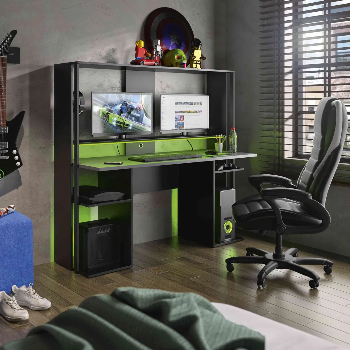 Bureau gaming à LED avec environnement - BU5061