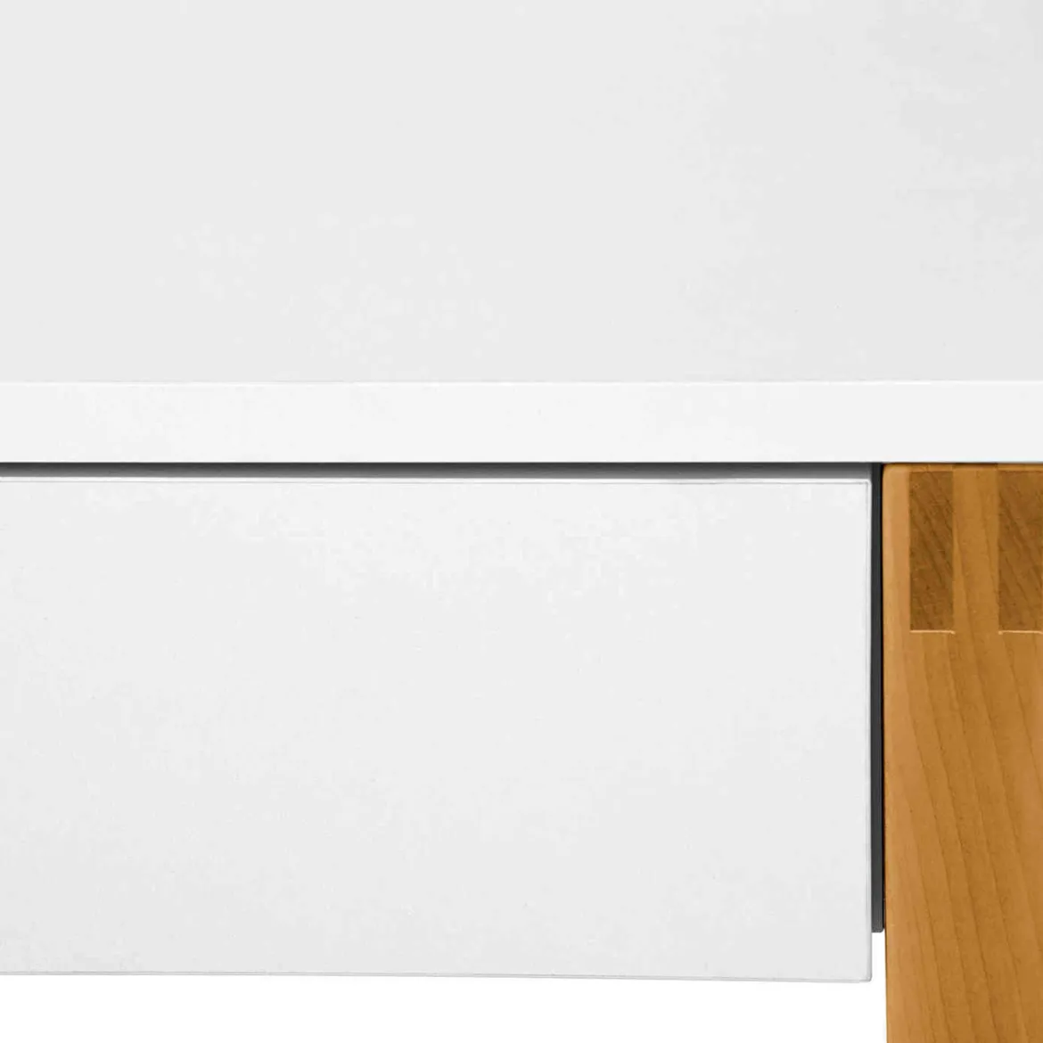 Bureau 1 niche 1 tiroir en bois - BU006