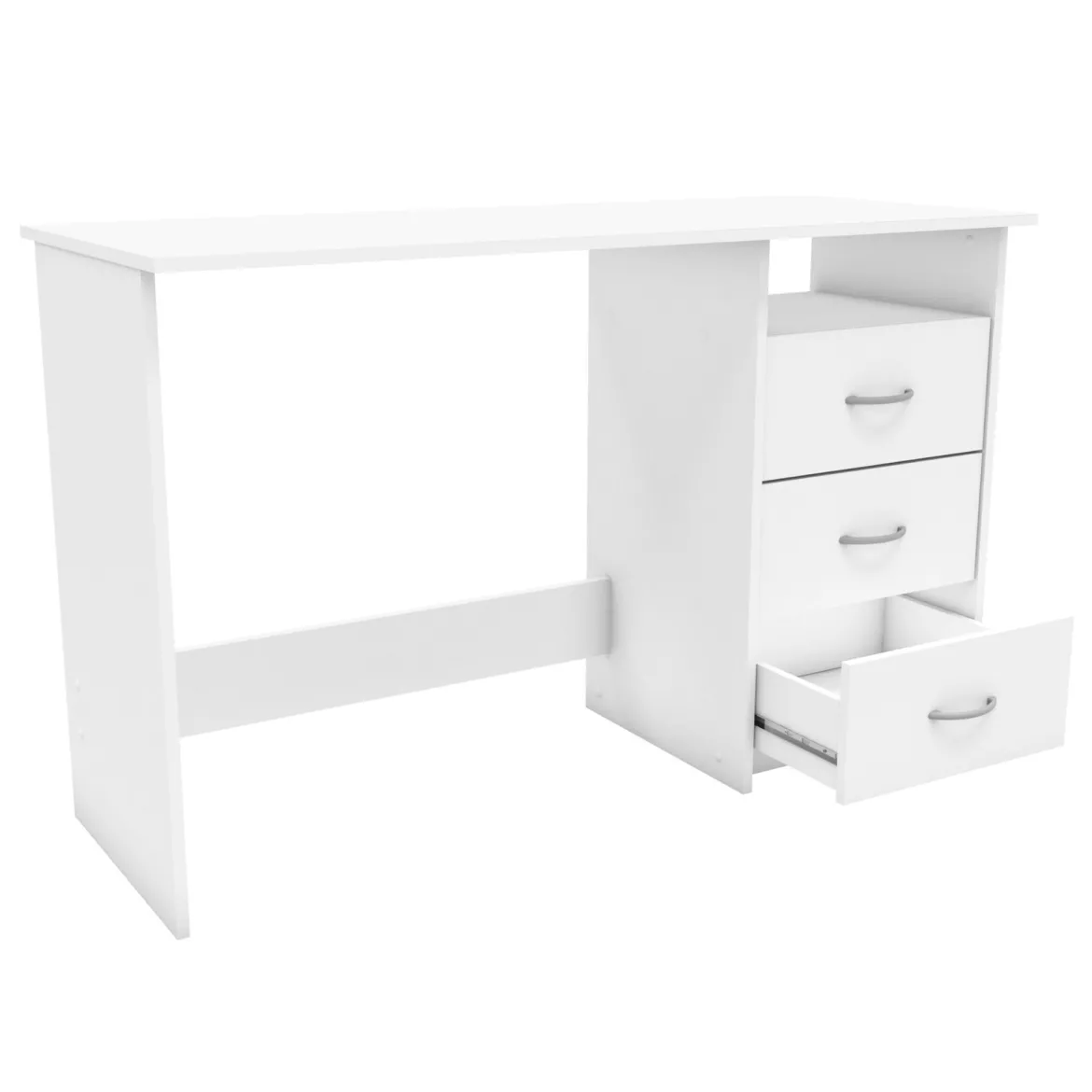 Bureau 1 niche + 3 tiroirs - Terre de Nuit