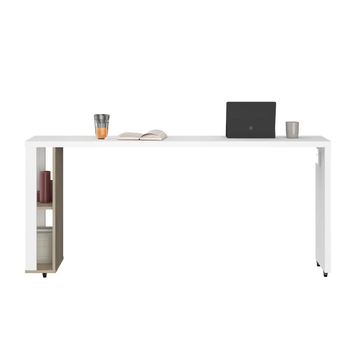 Bureau sur roulettes bicolore GABY