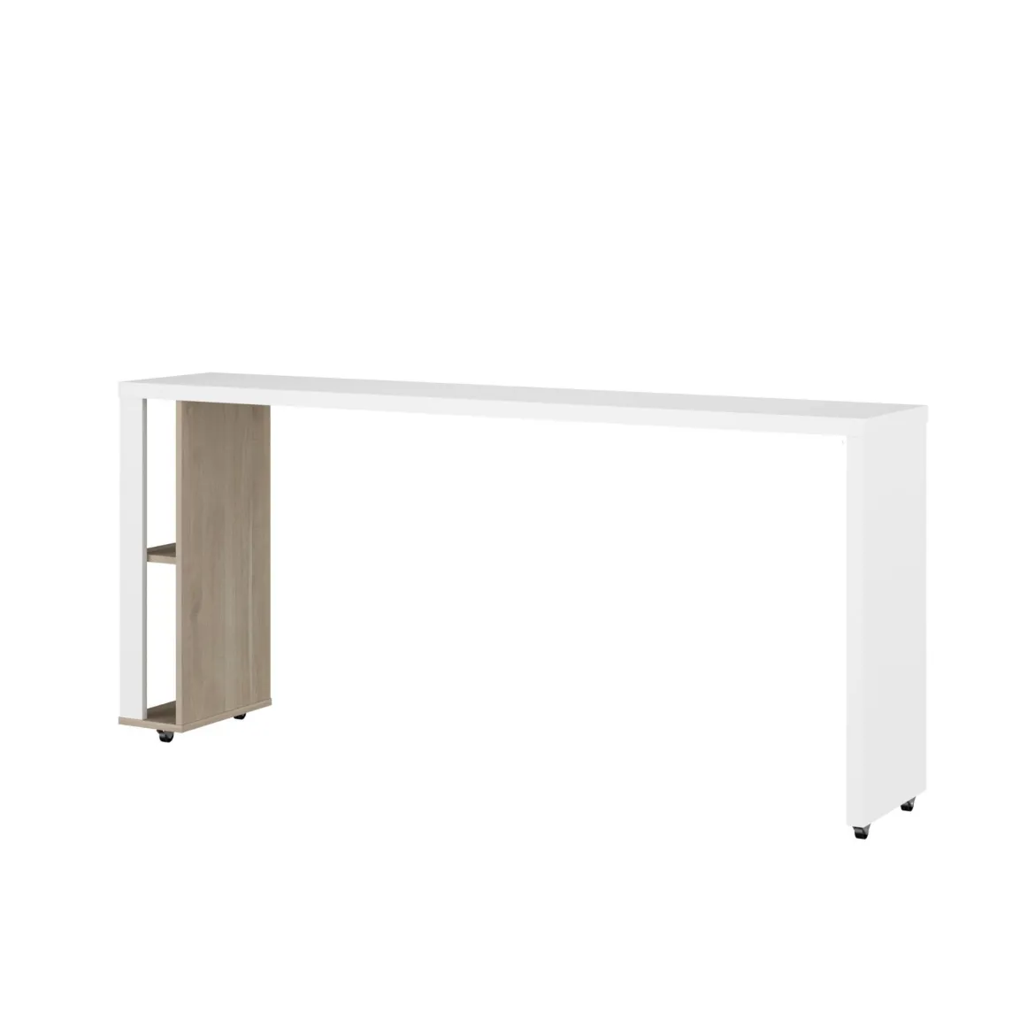 Bureau sur roulettes bicolore GABY