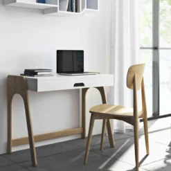 Bureau 1 étagère en bois - BU0001