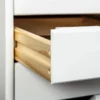 Caisson 6 tiroirs pin massif vernis blanc